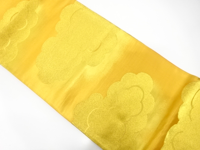 JAPANESE KIMONO / ANTIQUE FUKURO OBI / SILK / WOVEN CLOUD